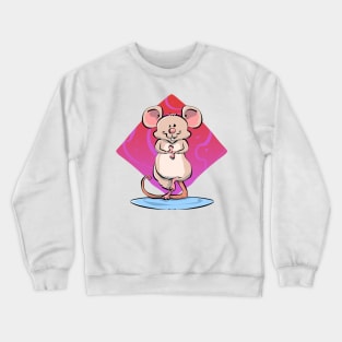Yoga Spiritual Mouse Pet Owners Crewneck Sweatshirt